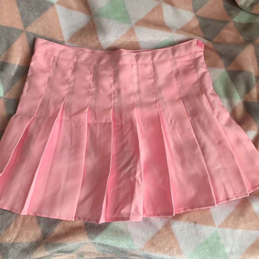 Brand New Pastel Pink Pleated Tennis Skirt L-XL